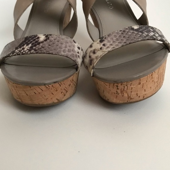Franco Sarto Tan Shania Wedge Sandals Size 8.5 - Picture 7 of 7